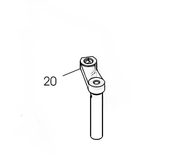 Палец крепления отводчика SIRUBA SR-07400620 Лапки для швейных машин и оверлоков