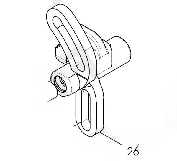 Кулиса механизма петлителя SIRUBA SR-07400926 Лапки для швейных машин и оверлоков
